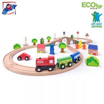 Автомобильная трасса WOODY Railway Figure Eight 93061, многоцветный