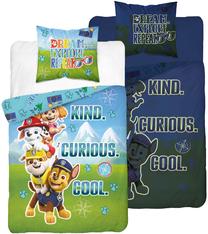 Patalynės užvalkalų komplektas Paw Patrol PPK-06, mėlyna sp./žalia sp., 70 x 80 cm, 160 x 200 cm