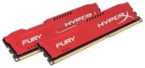 Operatyvioji atmintis (RAM) Kingston HyperX Fury Red HX316C10FRK2/8, DDR3 (RAM), 8 GB, 1600 MHz