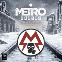 Dekorācija Gaya Entertainment Metro Exodus Spartan Pin, balta krās.