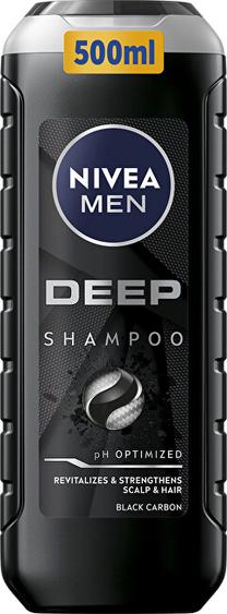 Šampūns Nivea Men Deep, 500 ml