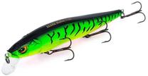 Vobleris Akara Mullet 110F-A68, 11 cm, 14 g, juoda sp./geltona sp./žalia sp.