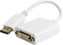 Adapteris Cablexpert DisplayPort - DVI-I A-DPM-DVIF-03 Displayport 1.2 male, DVI-D female, 0.1 m, balta krās.