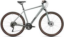 Velosipēds hibrīds Cube Nature Pro, 28 ", 22" rāmis, sudraba krās./melna krās./zaļa krās.