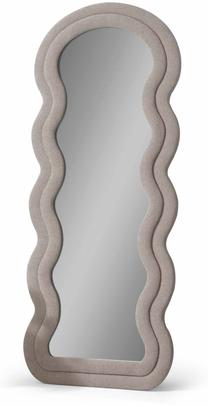 Veidrodis Kalune Design Mia, pastatomas/kabinamas, 65 cm x 170 cm, smėlio sp.