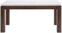 Stalas išskleidžiamas Forte, ruda sp./balta sp., 160 - 206.6 cm x 90 cm x 76 cm