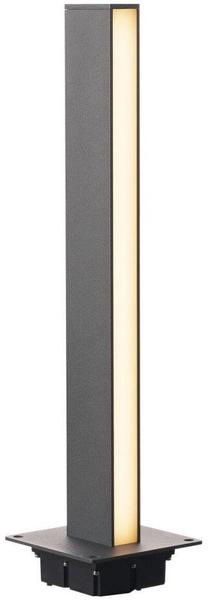 Brīvi stāvošs āra gaismeklis SLV H-POL Single-Headed, 18W, LED, IP65, antracīta krās., 16.5 cm x 66 cm