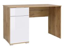 Rakstāmgalds ar skapi Zele, 120 cm x 60 cm, 76 cm, ozola krās./balts krās.