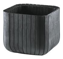Puķu pods Keter Cube Planter L, plastmasa, 39 cm, Ø 39 cm, pelēka krās.