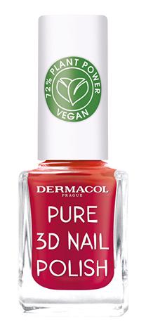 Nagų lakas Dermacol Pure 3D, poppy red sp., 11.0 ml