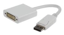 Adapteris Gembird DVI-D female, Displayport male, 0.1 m, balta krās.