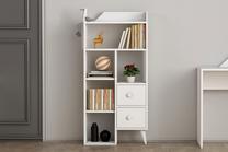 Pastatoma lentyna Kalune Design Star 505CRL1802, balta sp., 130 cm x 29.8 cm x 61.8 cm