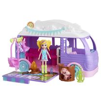 Žaislinė figūrėlė, su priedais Mattel Polly Pocket Glamping Camper Van JCC32, įvairių spalvų