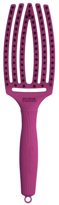 Matu ķemme Olivia Garden Fingerbrush Combo 5414343017611, rozā krās.