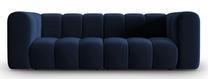 Sofa Micadoni Home Lupine Velvet, tamsiai mėlyna sp., 228 x 87 cm x 70 cm
