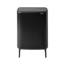 Šiukšliadėžė Brabantia Bo Touch Hi, matinė juoda sp., 60 l, 81.5 cm x 31.2 cm