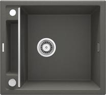 Virtuves izlietne Deante Magnetic ZRM T103, granīts, 56 cm x 50 cm x 20.5 cm, tumši pelēka krās.
