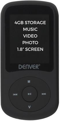 MP4 grotuvas Denver MPG-4094NR, juoda sp., 4 GB