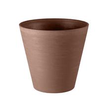 Puķu pods Teraplast, plastmasa, Ø 16 cm, brūna krās.