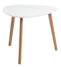 Žurnalinis staliukas Domoletti Taika, balta sp./medžio sp., 55 cm x 55 cm x 45 cm
