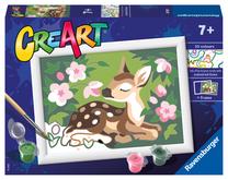 Tapymas pagal skaičius Ravensburger Floral Fawn, įvairių spalvų