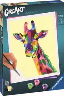 Картина по номерам Ravensburger CreArt Giraffe, многоцветный