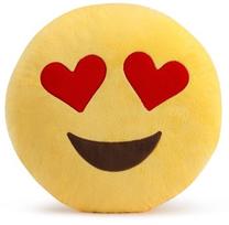 Декоративная подушка Emoji Lover, желтый цв., 30 см x 30 см