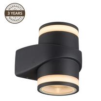 Õue seinavalgusti Domoletti Effection ELED-635, 6W, LED, IP54, must v., 13.5 cm x 15.5 cm