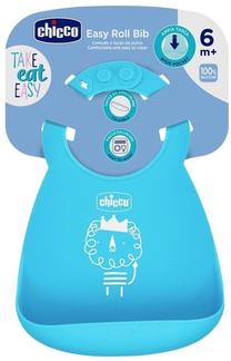 Lācīte zīdainim Chicco Take Eat Easy, zila krās., silikons, 6+ mēn.