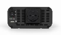 Auto telefona lādētājs Gembird EG-PWC800-01, USB/Europlug, 21 cm, melna krās., 800 W