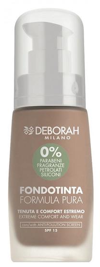 Skystas makiažo pagrindas Deborah Milano Pure Formula SPF15, 04 amber, 30 ml