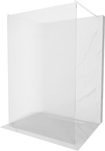 Dušo sienelė Mexen Kioto Walk-in, 140 cm x 200 cm, balta sp./grūdintas