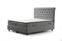 Lova dvigulė Kalune Design Sonata, 140 x 200 cm, pilka sp., su čiužiniu, su grotelėmis