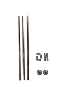 Карниз для ванной Domoletti GRO-004-1, 80 см, Ø 125 мм, нержавеющей стали цв.