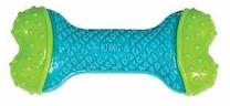 Žaislas šuniui, tąsymui Kong CoreStrength, 14.5 cm, mėlyna sp./žalia sp., S/M