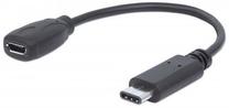 Адаптер Manhattan USB to USB-micro 0.15m Micro USB female, USB 2.0, 0.15 м