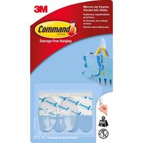 Kabliukas 3M Command, skaidri sp., 2 vnt.