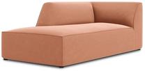 Sofa Micadoni Home Ruby Velvet Chaise Longue, rožinė sp., kairinė, 181 x 93 cm x 69 cm