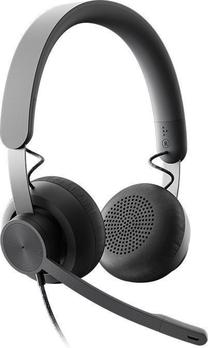 Ausinės Logitech Zone, juoda sp. Prekė su pažeista pakuote.