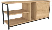 ТВ стол Kalune Design Neola, дубовый цв./черный цв., 120 см x 35.3 см x 50.8 см