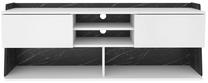 ТВ стол Kalune Design Picas, белый цв./черный цв., 35 см x 160 см x 59 см