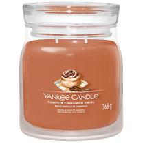 Žvakė, aromatinė Yankee Candle Signature Pumpkin Cinnamon Swirl, 35 - 50 h, 368 g, ruda sp.