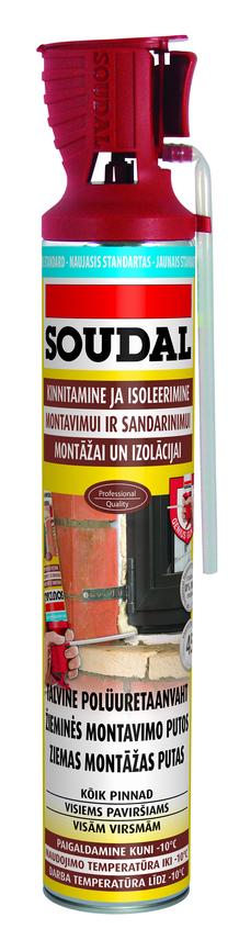 Зимняя уплотнительная пена Soudal, 750 мл