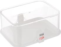 Pārtikas trauks Tescoma Purity 2981 10119253, 0.5 l, 22 cm x 14 cm, caurspīdīga krās./balta krās., 2 gab.