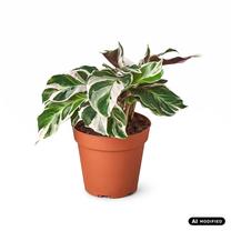Augalas kalatėja Calathea Fusion White, 45 cm, ø14 cm