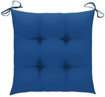Kėdžių pagalvėlė VLX Fabric 314891, mėlyna sp., 40 cm x 40 cm, 4 vnt.