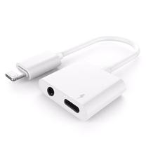 Adapteris RoGer AD15683, Lightning/3.5 mm Audio, balta sp.