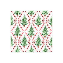 Kalėdinės popierinės servetėlės PAW, 33 cm x 33 cm, balta/raudona/žalia, 20 vnt.