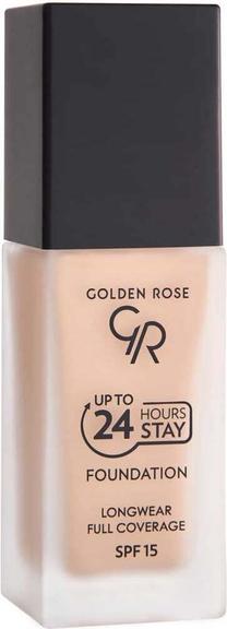 Skystas makiažo pagrindas Golden Rose Up To 24 Hours Stay, SPF 15, 2.0, 35 ml