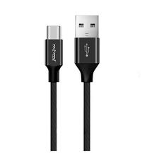 Kabelis Nafumi NFM-A3000, USB Type-C, 200 cm, juoda sp.